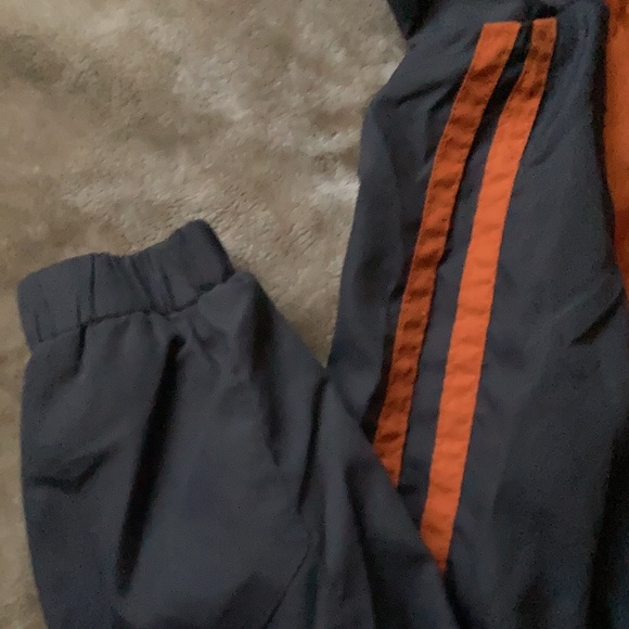 BCG orange & grey windbreaker with hoodie kids  size S(8) - Picture 5 of 6